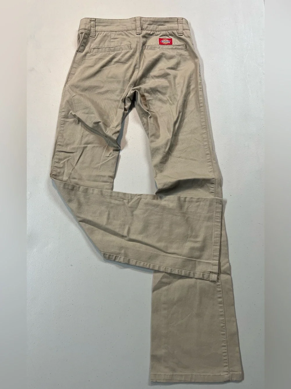Dickies Women’s Size 1 Khaki Bootcut Flare Work Pants Tan